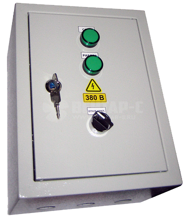 Щит управления противопожарным вентилятором ЩУВ-П-380/0,18кВт/М