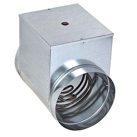 Электрический канальный нагреватель НККм-200-6,0-2ф для круглого воздуховода