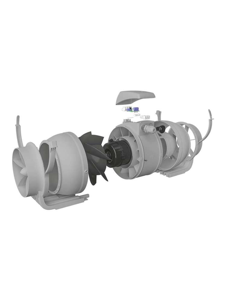 Вентилятор канальный TYPHOON D125 осевой двухскоростной ERA PRO