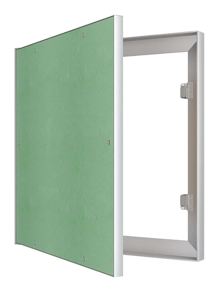 Люк ревизионный ЛПК 400х400 скрытый монтаж алюминий EVECS