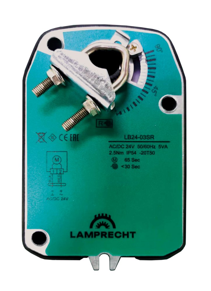 Электропривод с возвратной пружиной LAMPRECHT LB24-03SR Электропривод с возвратной пружиной LAMPRECHT LB24-03SR