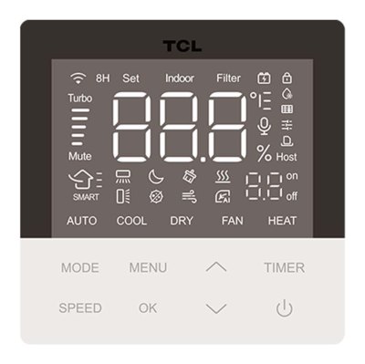 Проводной пульт TCL XK-86V1 со встроенным Wi-Fi-модулем для внутренних блоков VRF